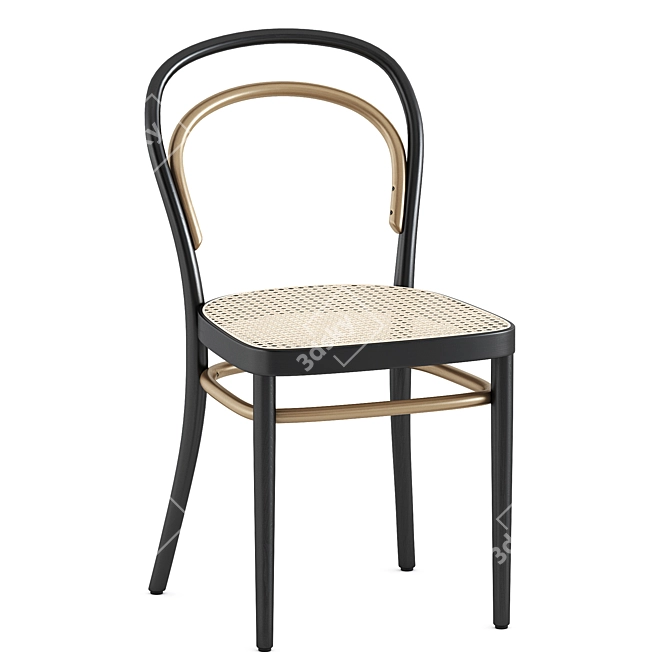 Elegant Thonet 215 R Chair 3D model image 5