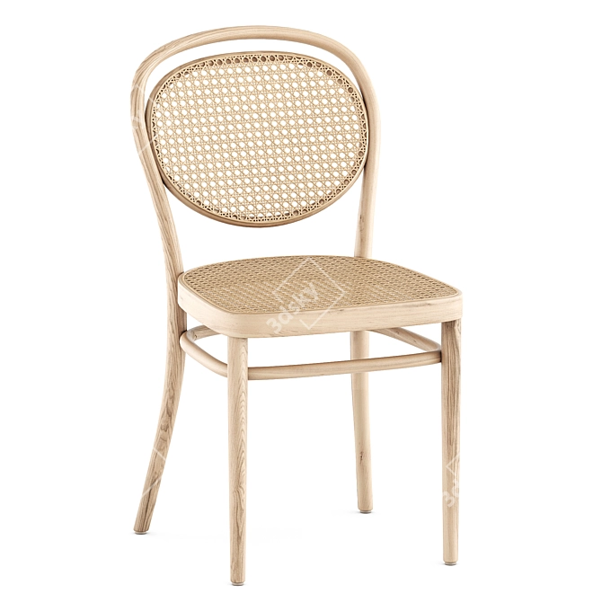 Elegant Thonet 215 R Chair 3D model image 6