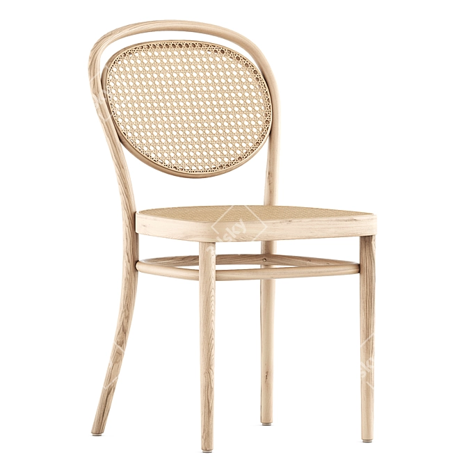 Elegant Thonet 215 R Chair 3D model image 1