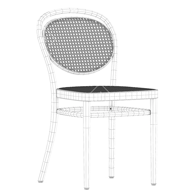 Elegant Thonet 215 R Chair 3D model image 2