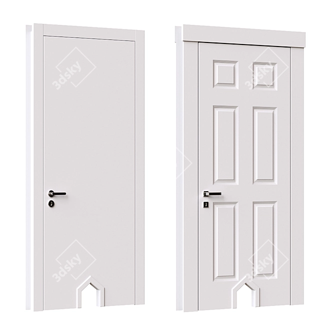 Cat Doors Selection Kit, Modern & Classic 3D model image 5