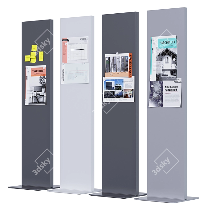 Versatile Exhibition Display Stand 3D model image 1