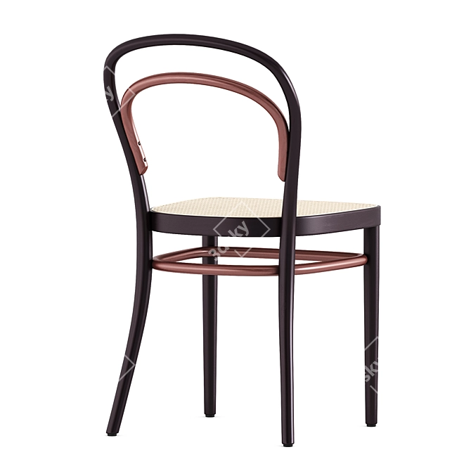 Sleek 214 P Thonet Chair 3D model image 5