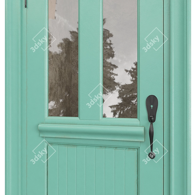 Classic Door 3D Model, Tempera 3D model image 2