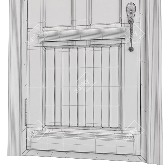 Classic Door 3D Model, Tempera 3D model image 6