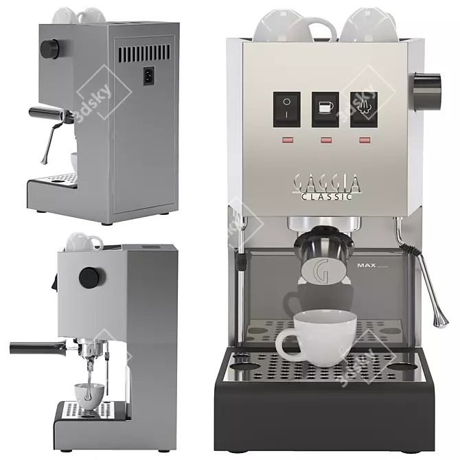  Gaggia Classic Pro Espresso Machine 3D model image 1