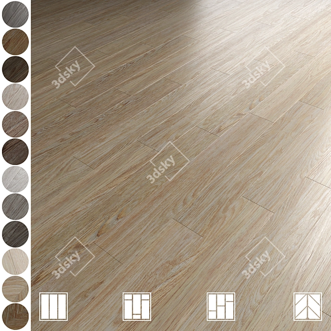  Multifunctional Parquet Asset Pack 3D model image 1