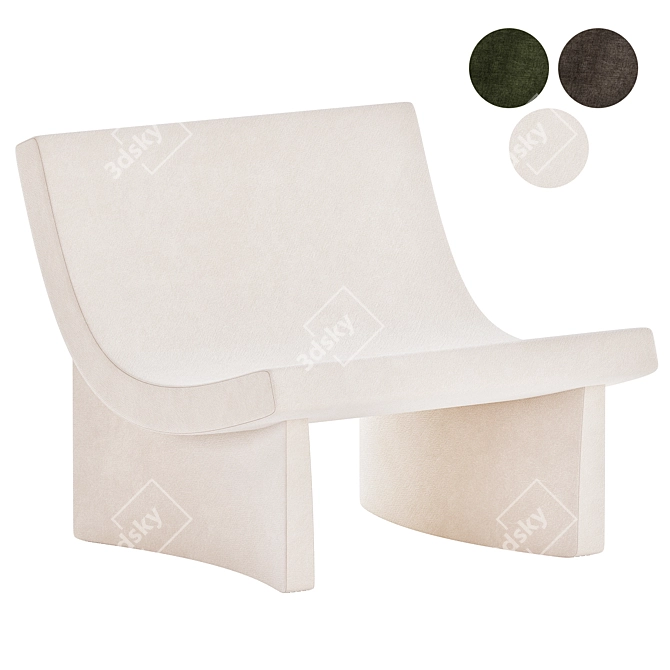 Modern Talk Armchair 3D Model 3D model image 1