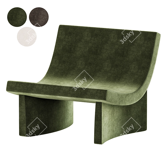 Modern Talk Armchair 3D Model 3D model image 3