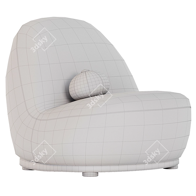 Modern Armchair Terri Collection suitable for any home 3D model image 4