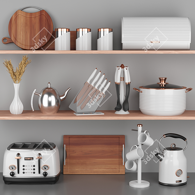 Cooking Ease Set: 3Ds 3D model image 1