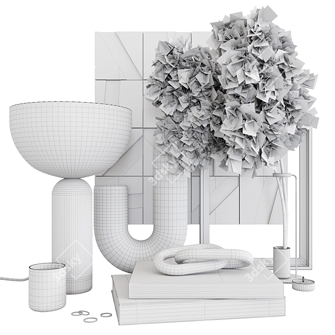 Minimalistic Decor Set with 3D Assets 3D model image 5