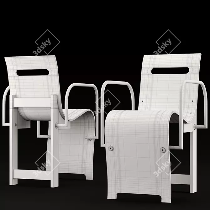  John Kandell Kontrast Chair by Källemo 3D model image 4