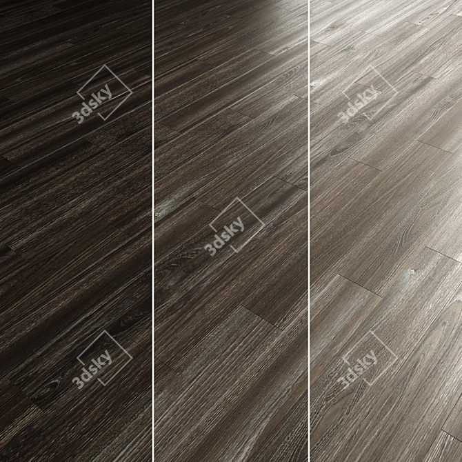 Wood Flooring Parket Set 12 Colors 3D model image 4