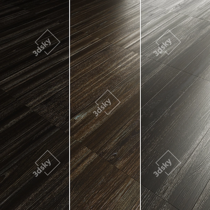 Wood Flooring Parket Set 12 Colors 3D model image 5