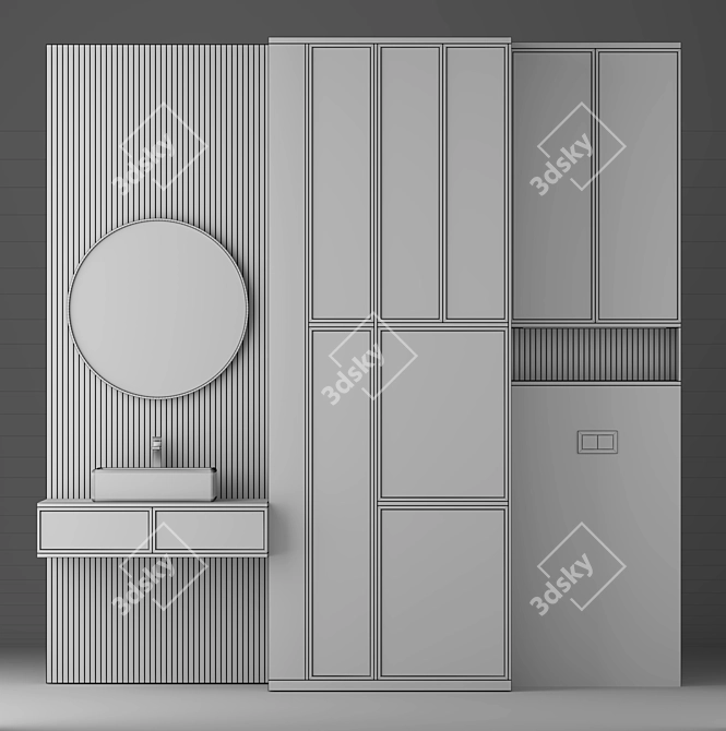 Bathroom Essentials Collection Kit 3D model image 3