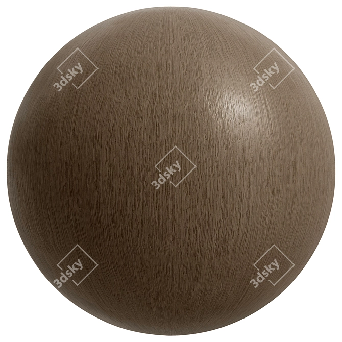 Metallic Chocolate Wood Collection Effect 3D model image 2