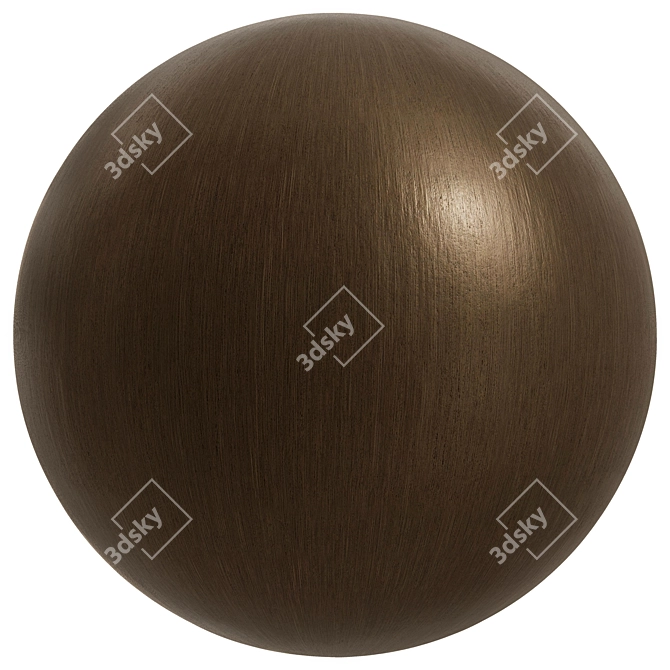 Metallic Chocolate Wood Collection Effect 3D model image 4