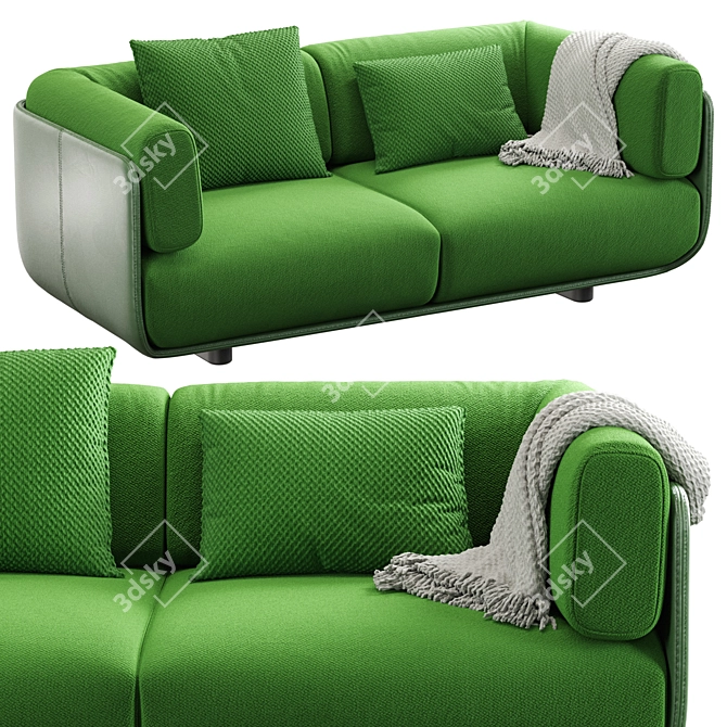 Arper SHAAL 2-Seater Sofa 3D model image 1