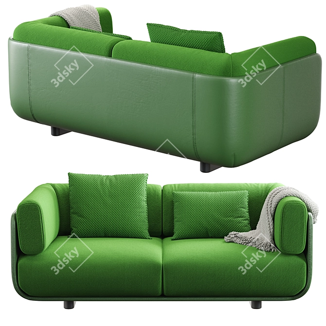 Arper SHAAL 2-Seater Sofa 3D model image 2