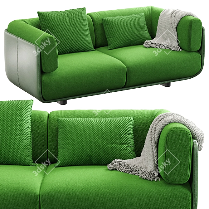 Arper SHAAL 2-Seater Sofa 3D model image 3