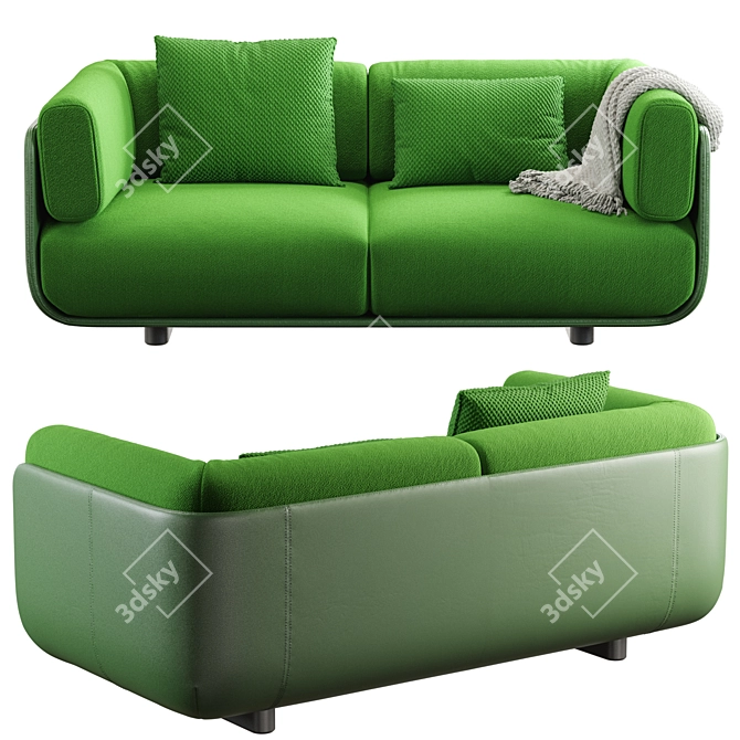 Arper SHAAL 2-Seater Sofa 3D model image 8