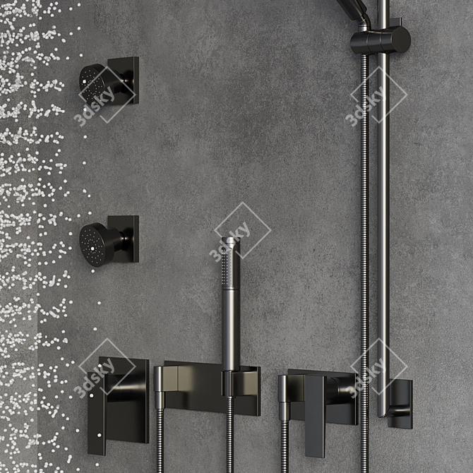 Premium 3D Shower Model - V-Ray & Corona Ready 3D model image 3