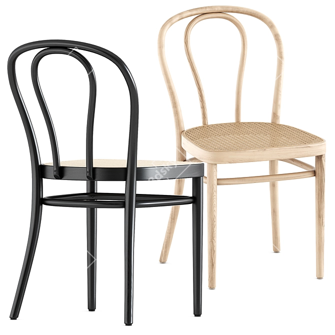 Thonet 218 Chair: Modern Elegance 3D model image 1