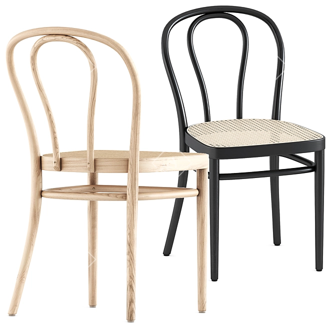 Thonet 218 Chair: Modern Elegance 3D model image 2