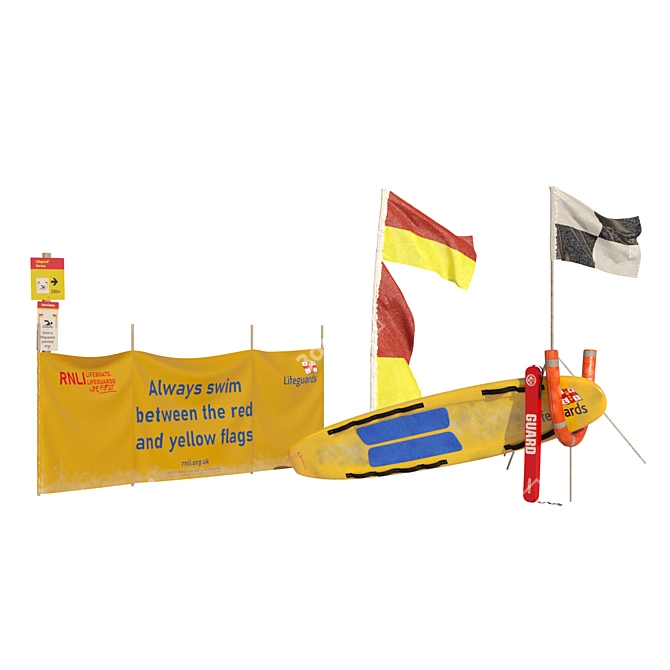 Lifeguard UK's Props & Equipment 3D model image 1