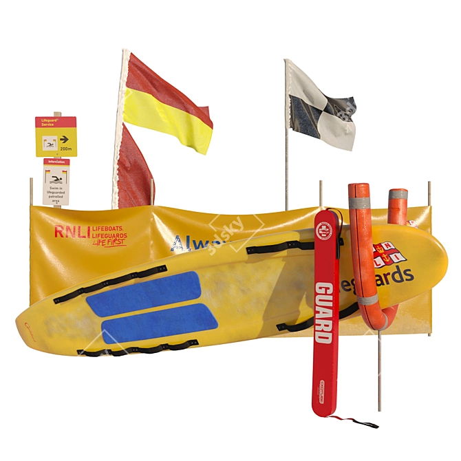 Lifeguard UK's Props & Equipment 3D model image 6