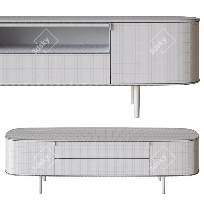 Poliform Symphony Sideboard 3D Model 3D model image 4