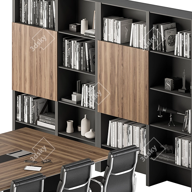 Conference Table 375 Office Furniture 3D model image 2