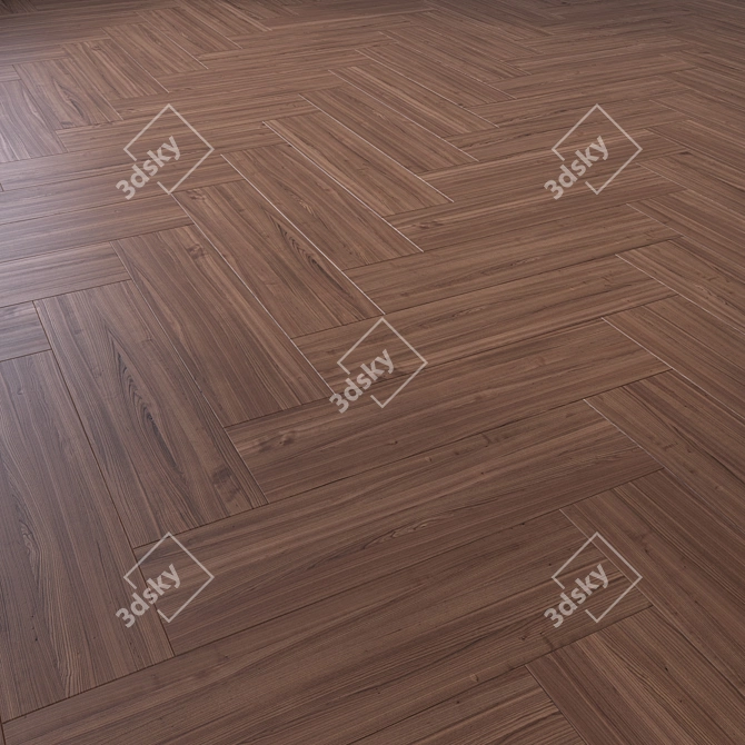 Wood Flooring 3D Model Kit 3D model image 5