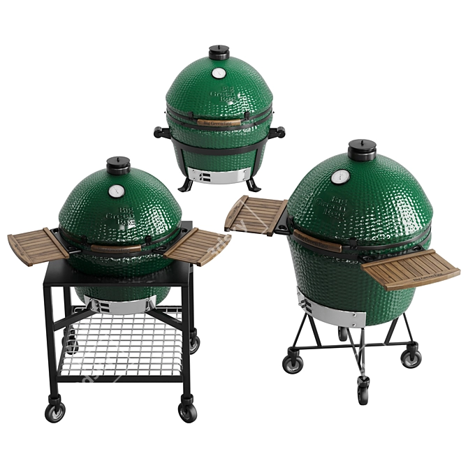 Versatile Big Green Egg Grills 3D model image 8