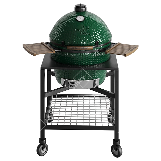 Versatile Big Green Egg Grills 3D model image 2