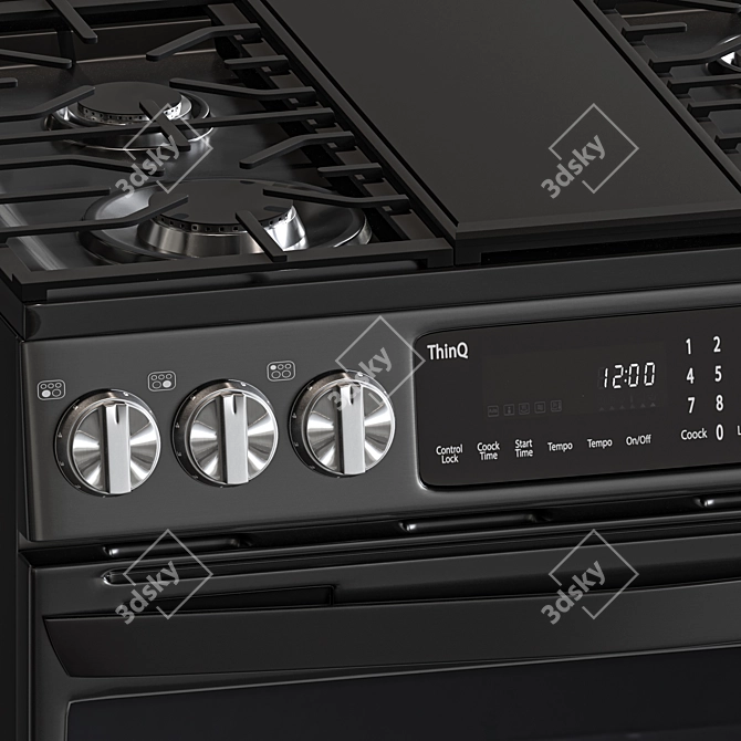 LG ProBake ProConvection Gas+Electric Set 3D model image 5