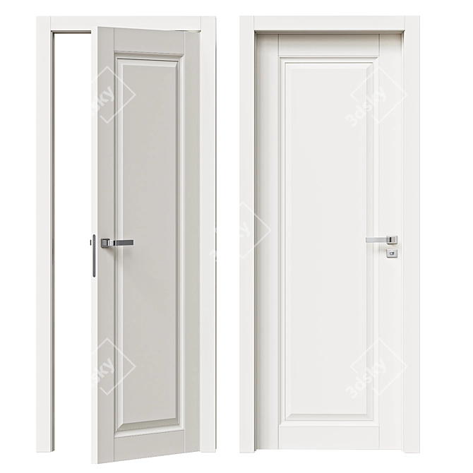 ProfilDoors Interior Door U Series 3D model image 1