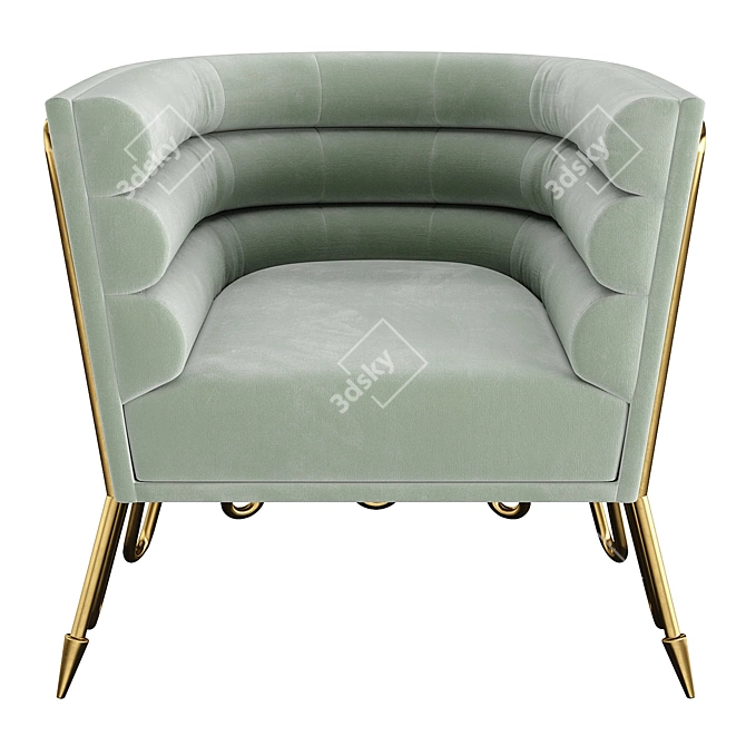 Luxury Maxime Club Chair Exceptional 3D model image 4