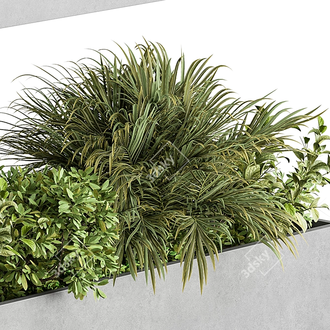 Outdoor Boxed Hanging Plant 3D model image 3