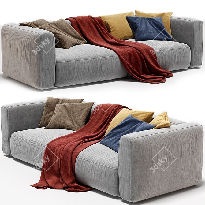 Modern Poliform Shanghai Sofa Design 3D model image 1