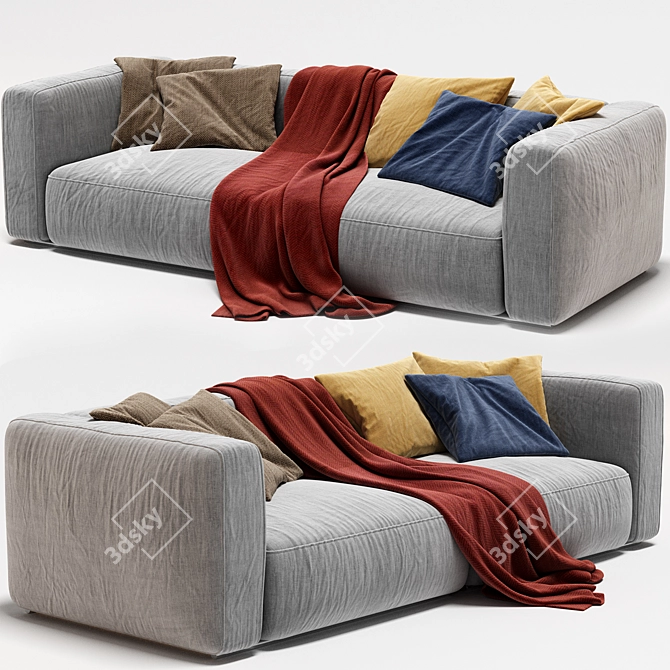 Modern Poliform Shanghai Sofa Design 3D model image 2