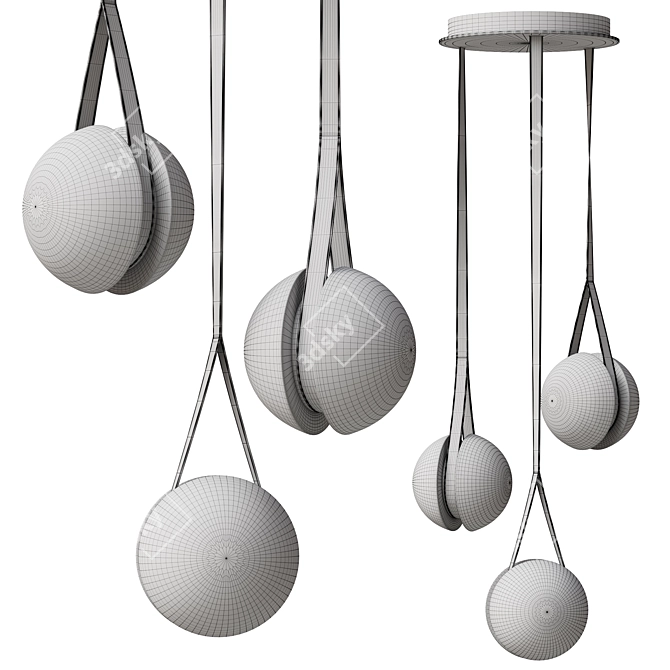 Modern Pendant Lamp 2014 Edition 3D model image 3