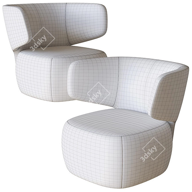 Softline Basel Chair 3D Model 3D model image 3