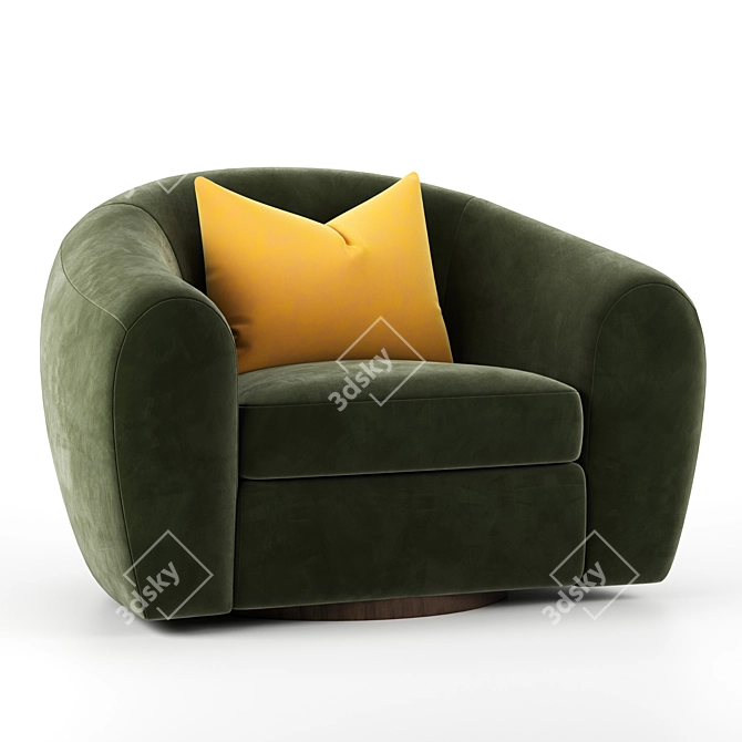 Pascal Swivel Chair 3D Model 3D model image 3