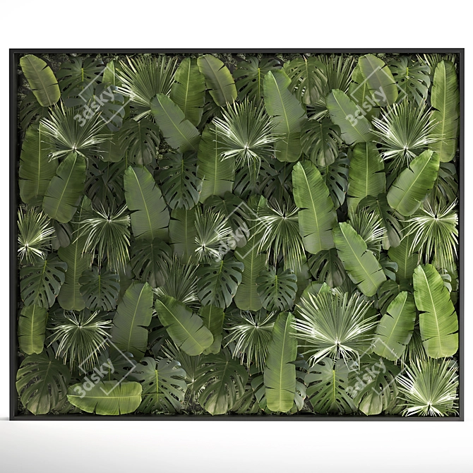 Tropical Greenery Wall Art 3D model image 6