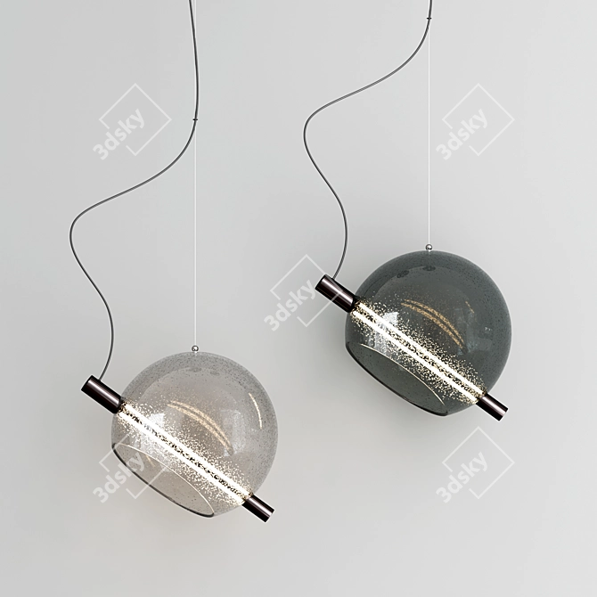 Modern Pendant Lamp with Vray 3D model image 2