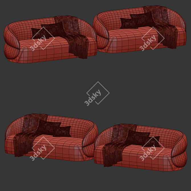 Modern Modular CLIP Sofa 2015 3D model image 3