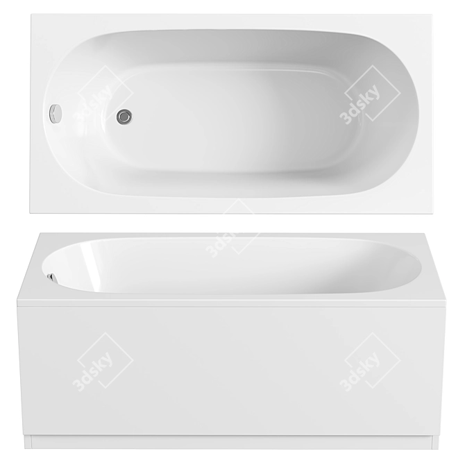 Kolpa San Tamia Bathtub, 140x70 3D model image 1