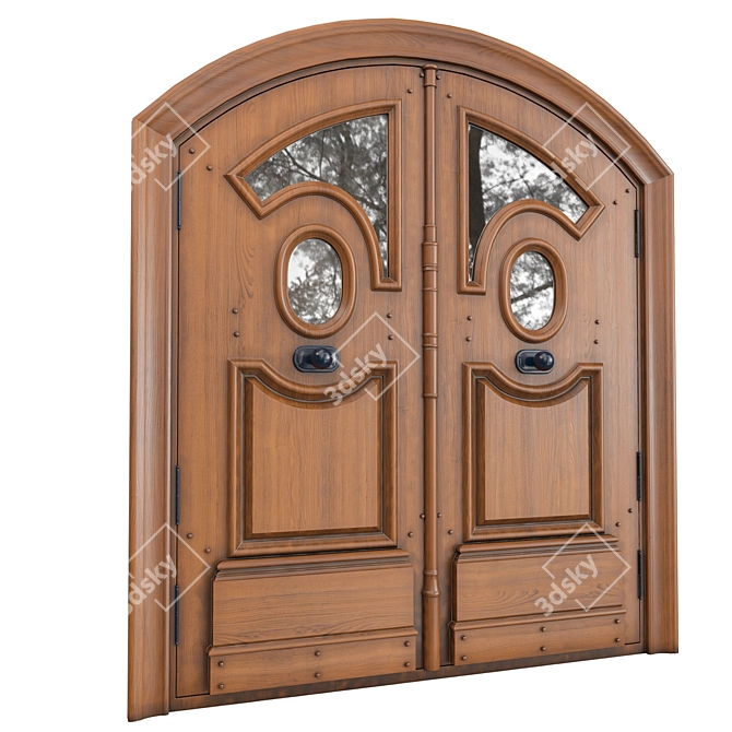 Classic Tempera 3D Door 77 3D model image 2